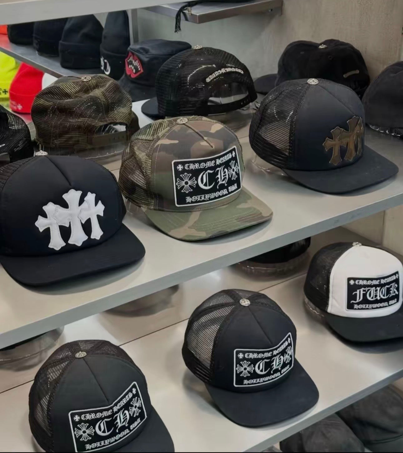 authentic chrome heart hats