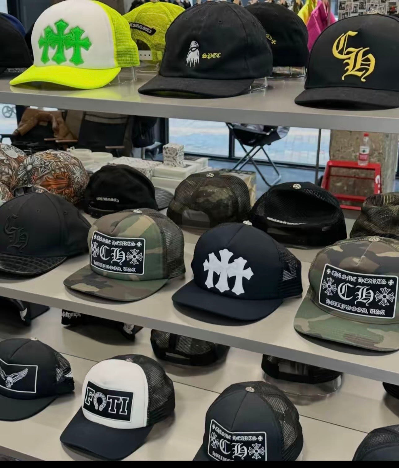 authentic chrome heart hats