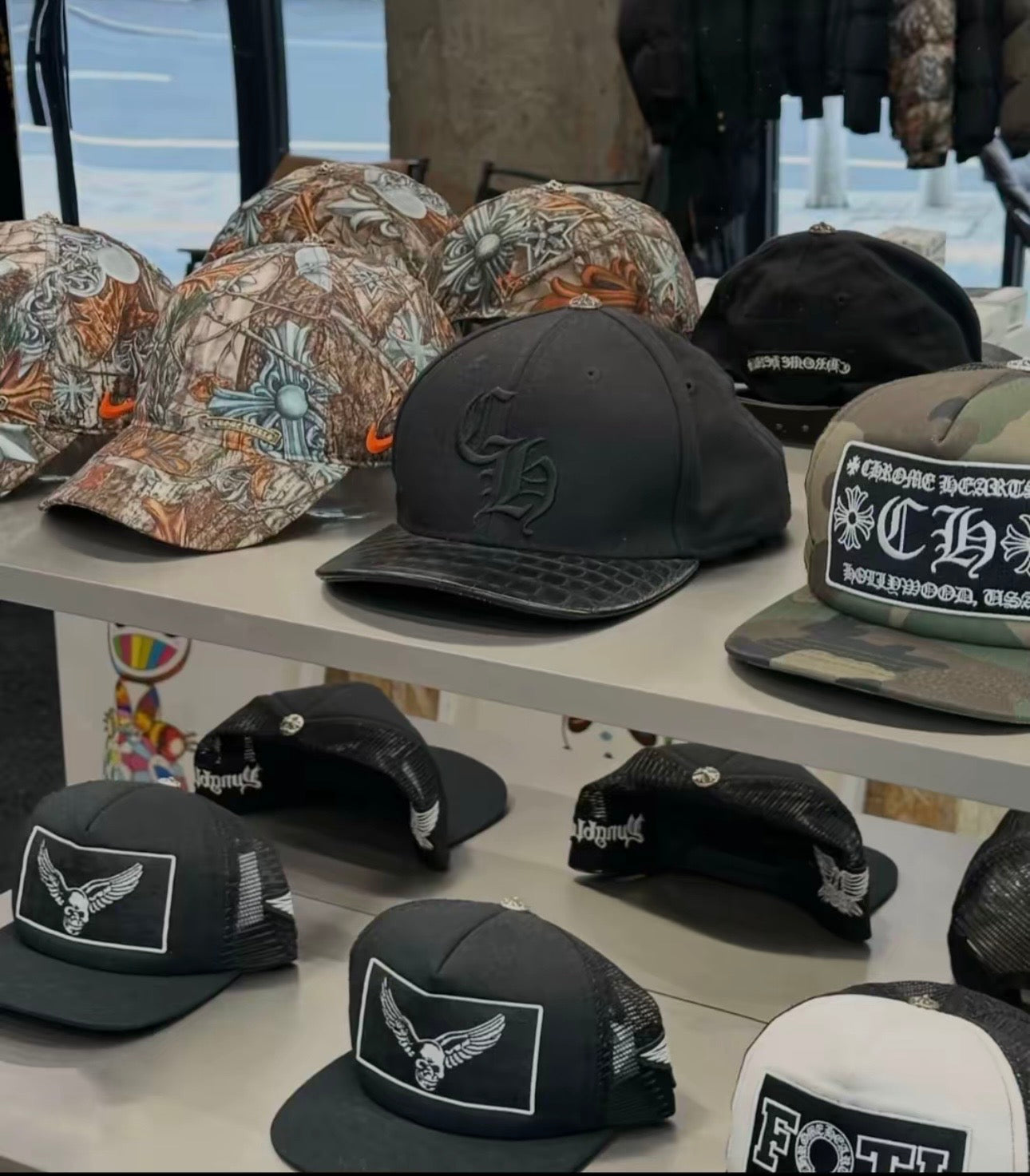 authentic chrome heart hats